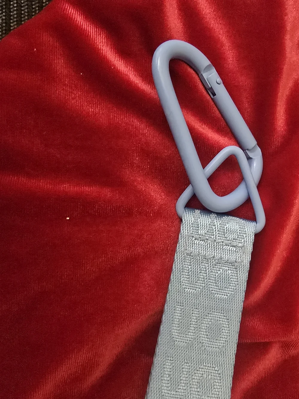 URBAN OUTFITTER Blue Silicone Carabiner Keychain Strap